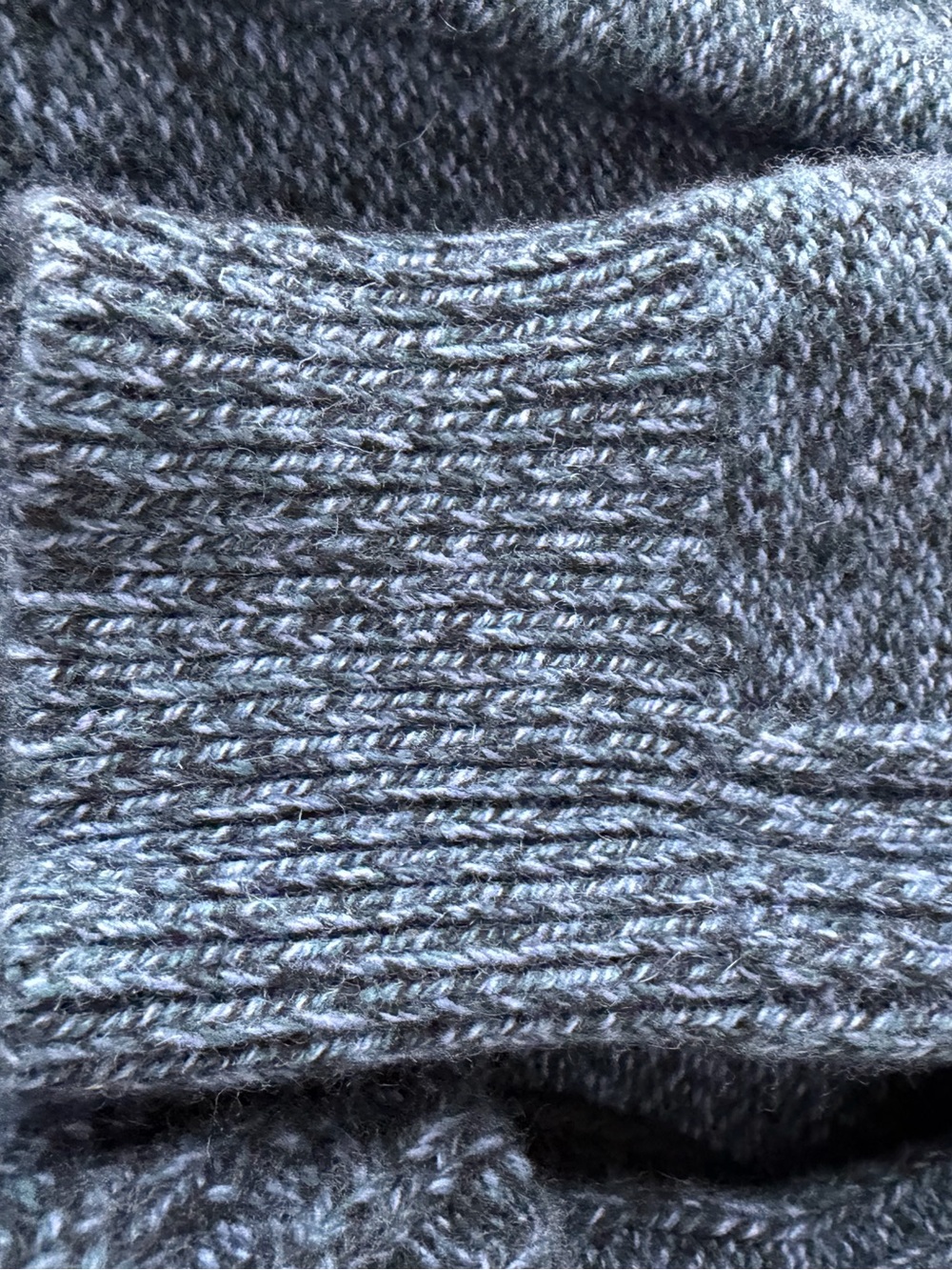 Tory Burch Slate Blue Turtleneck Sweater with Logo M - Picture 12 of 17
